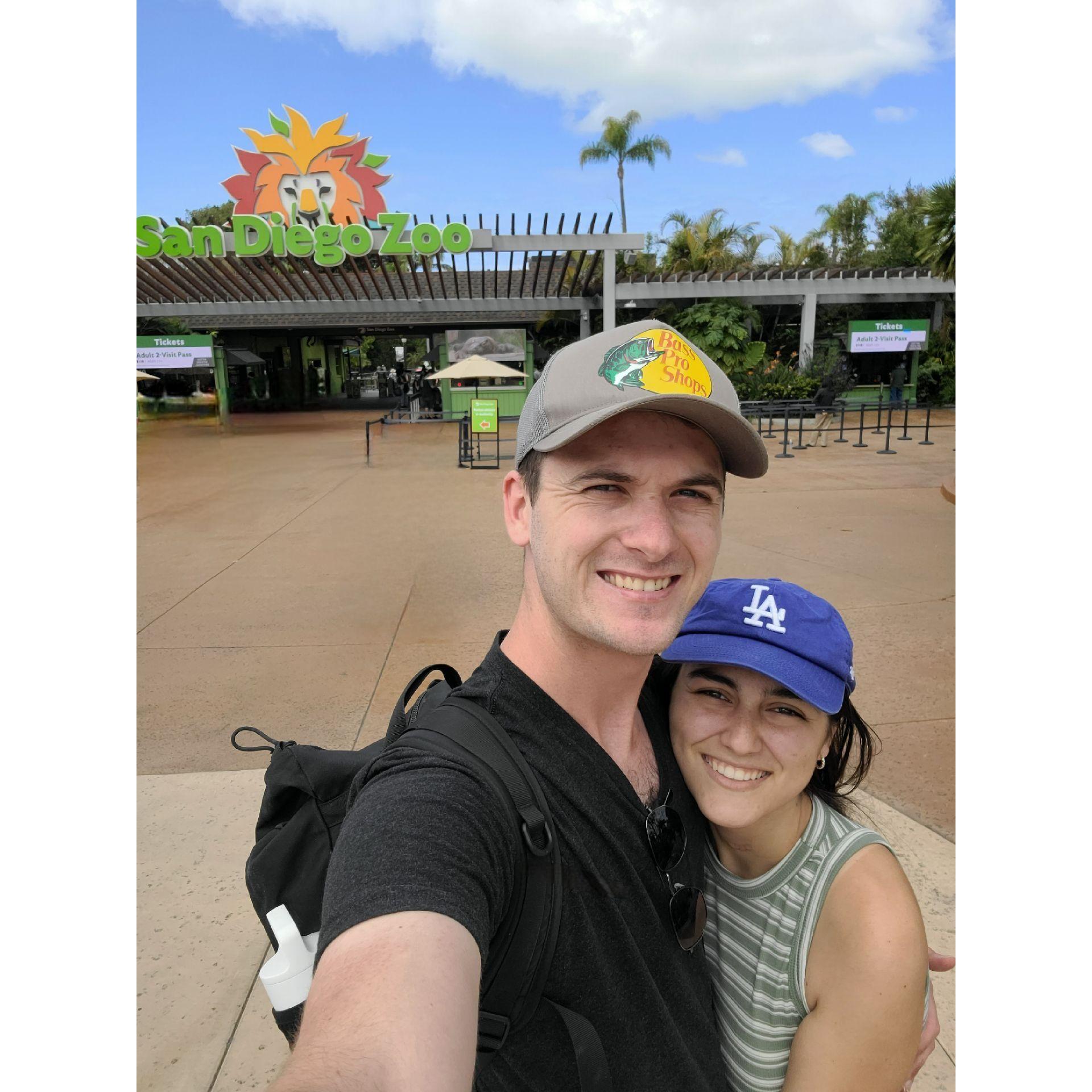 Our first of many visits to the Zoo!