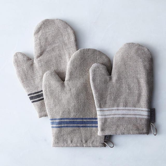 Oatmeal Linen Oven Mitt
