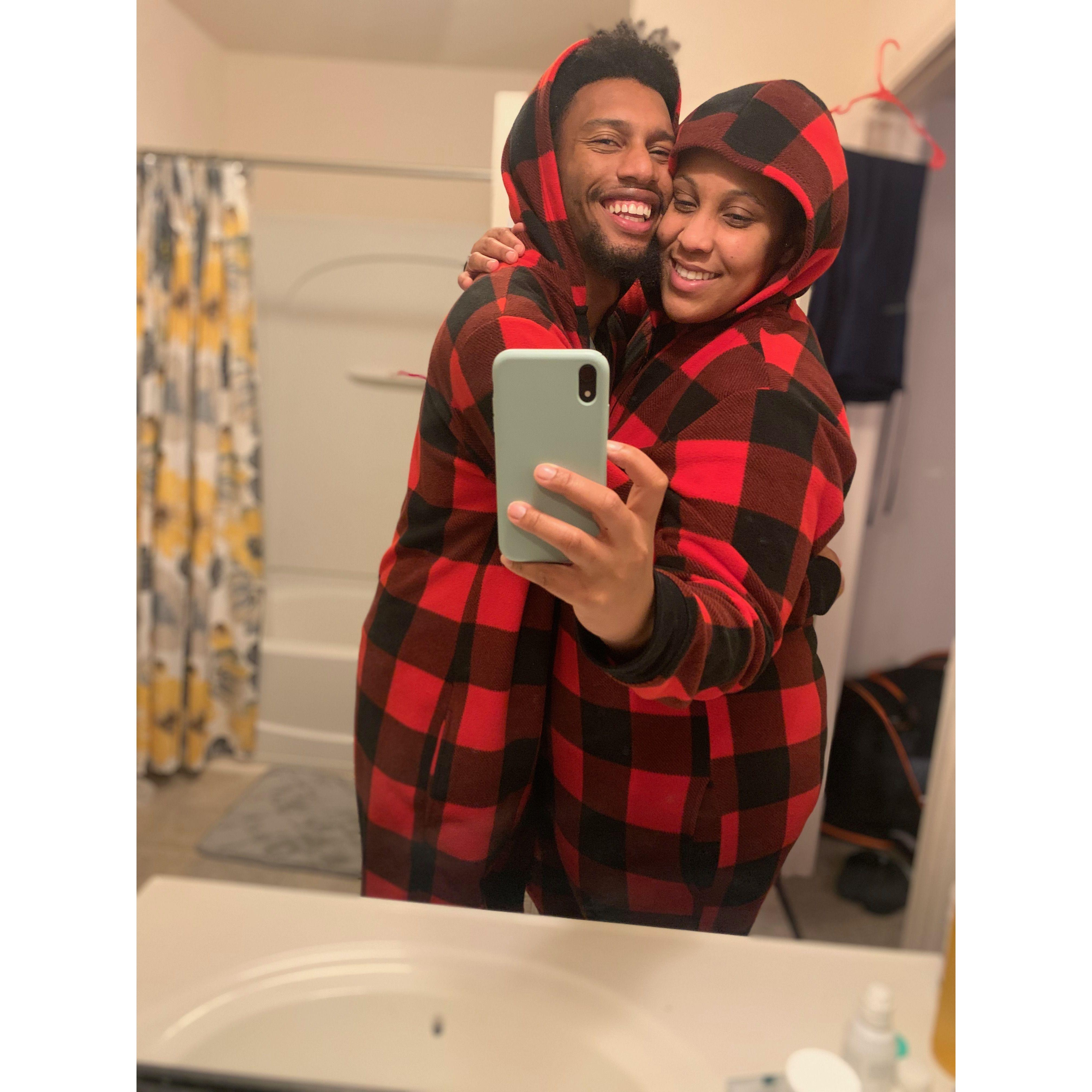 Matching Pj's!! Compliments of Ms. Bryant ( mother of the bride)