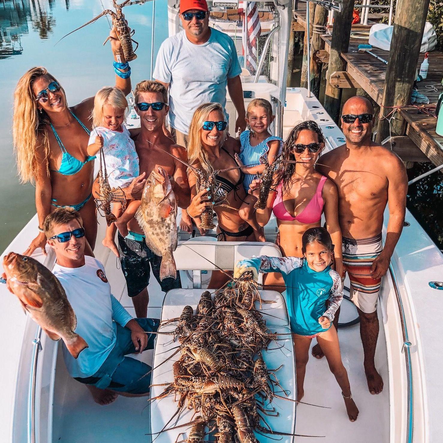 Opening of lobster season 2020 
in the Florida Keys