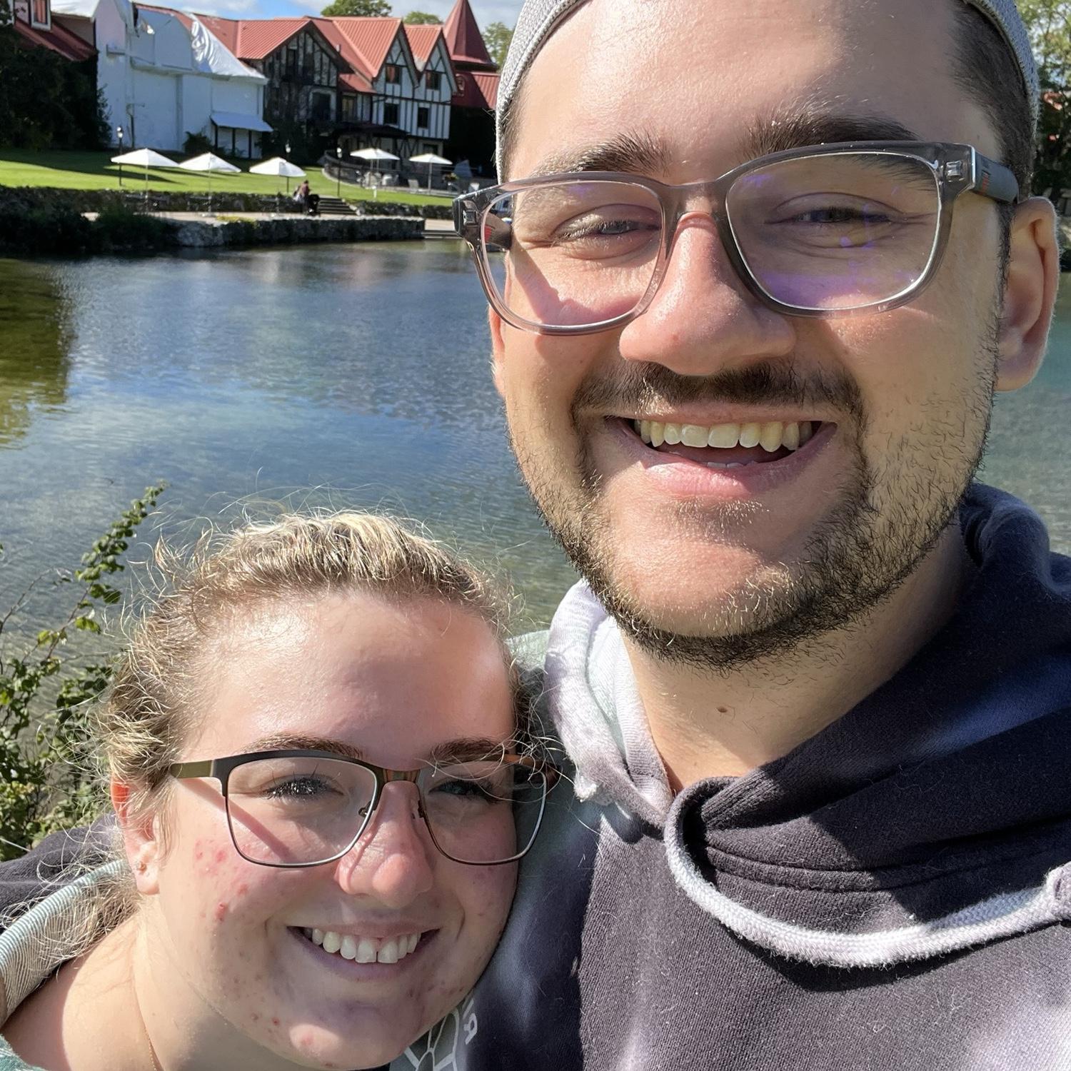 Our very first of many trips to Boyne Highlands, but Julia's first time seeing it in the Summer!