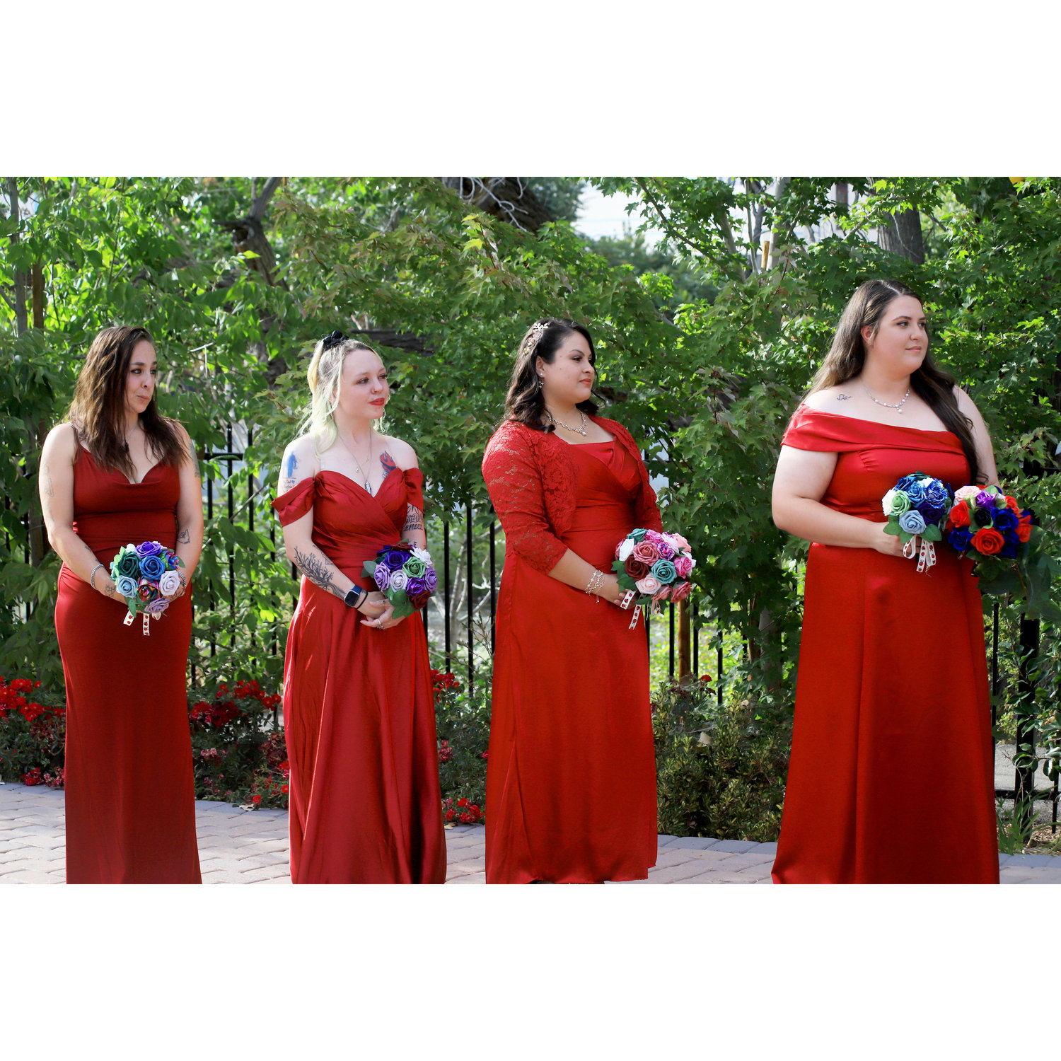 The Baddies looking stunning in red