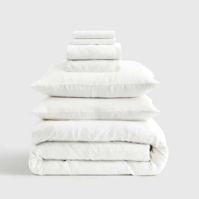 European Linen Deluxe Bedding Bundle - Cal King