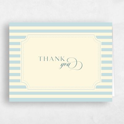 Cream, Yellow Wedding Thank You - Plateau Landscape