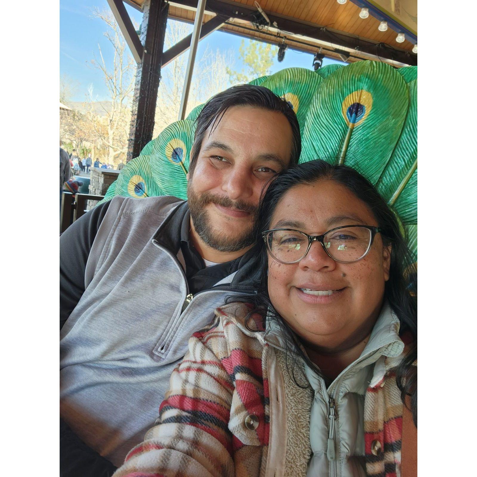At the zoo, good times.