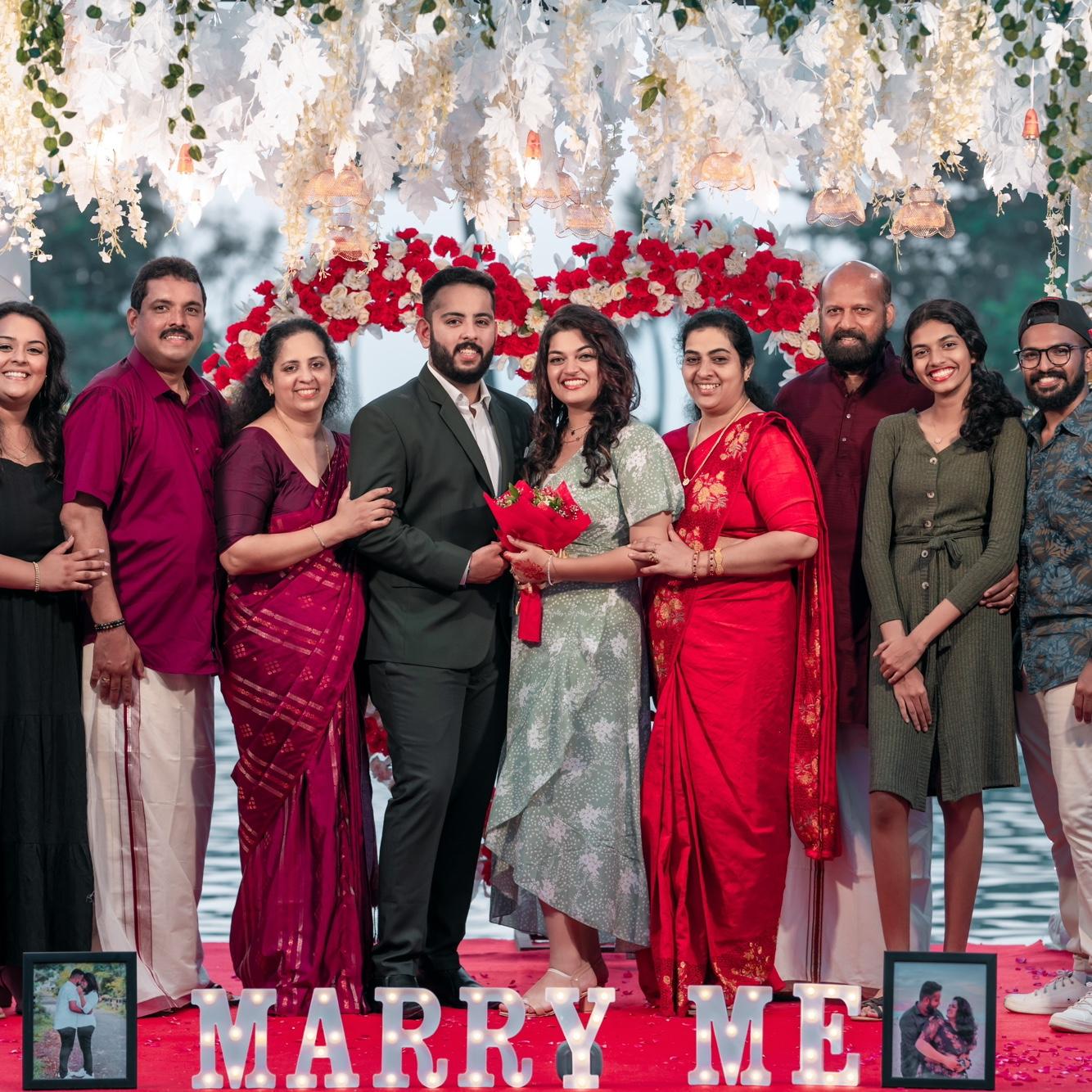 All of our family together on our special day!