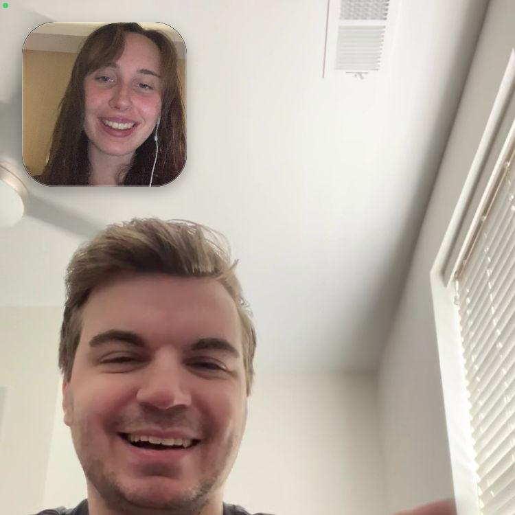 Face-timing while Kerry was in Japan (2024)
