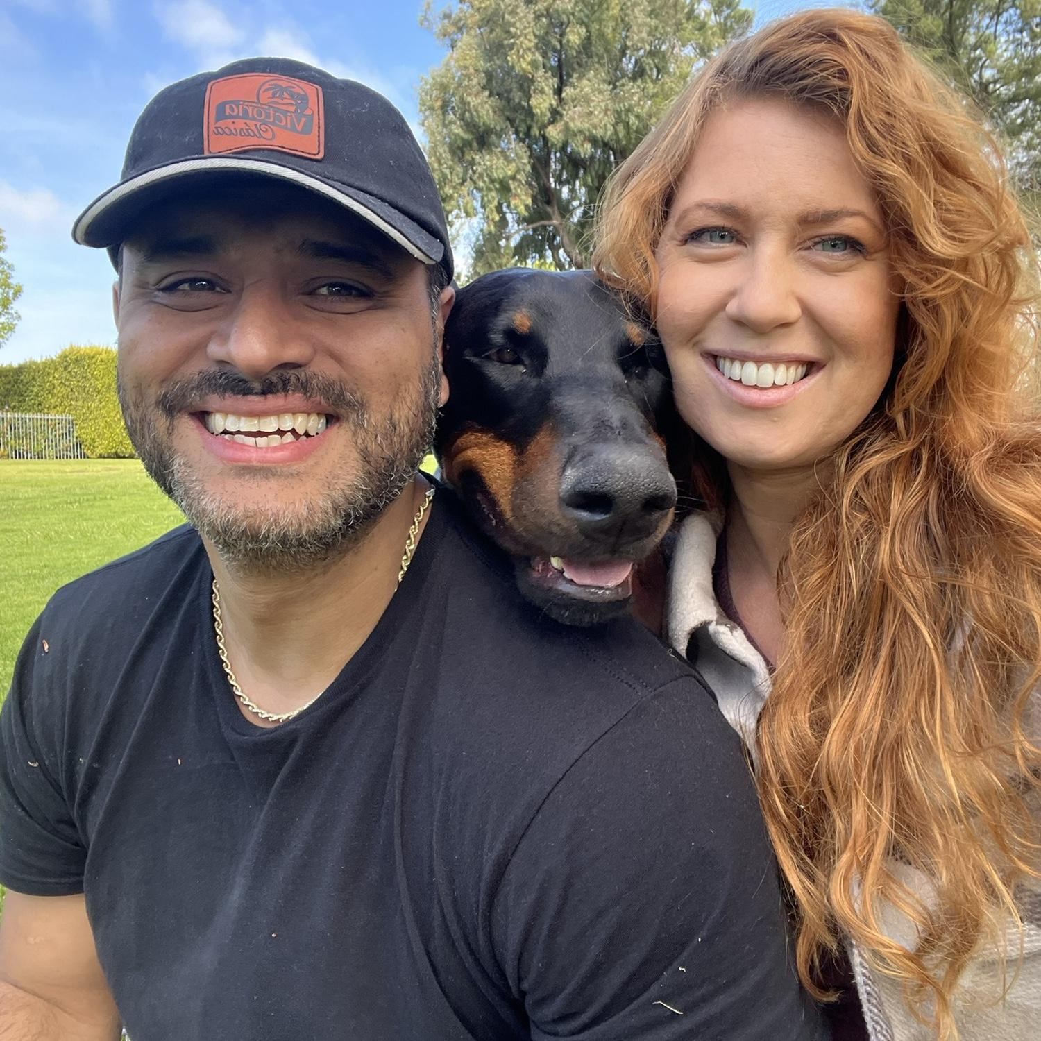 With our baby Ramses