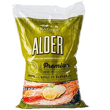 Traeger Grills PEL307 Alder 100% All-Natural Hardwood Pellets Grill, Smoke, Bake, Roast, Braise and BBQ, 20 lb. Bag,