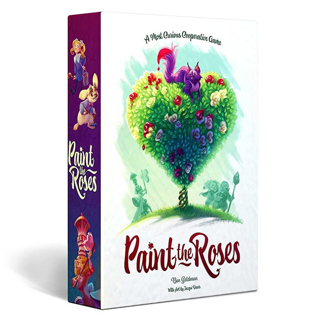 North Star Games - Paint the Roses Board Game - Alice in Wonderland Strategy Puzzle Board Game - 2 to 5 Players - Average Playtime 60 minutes
