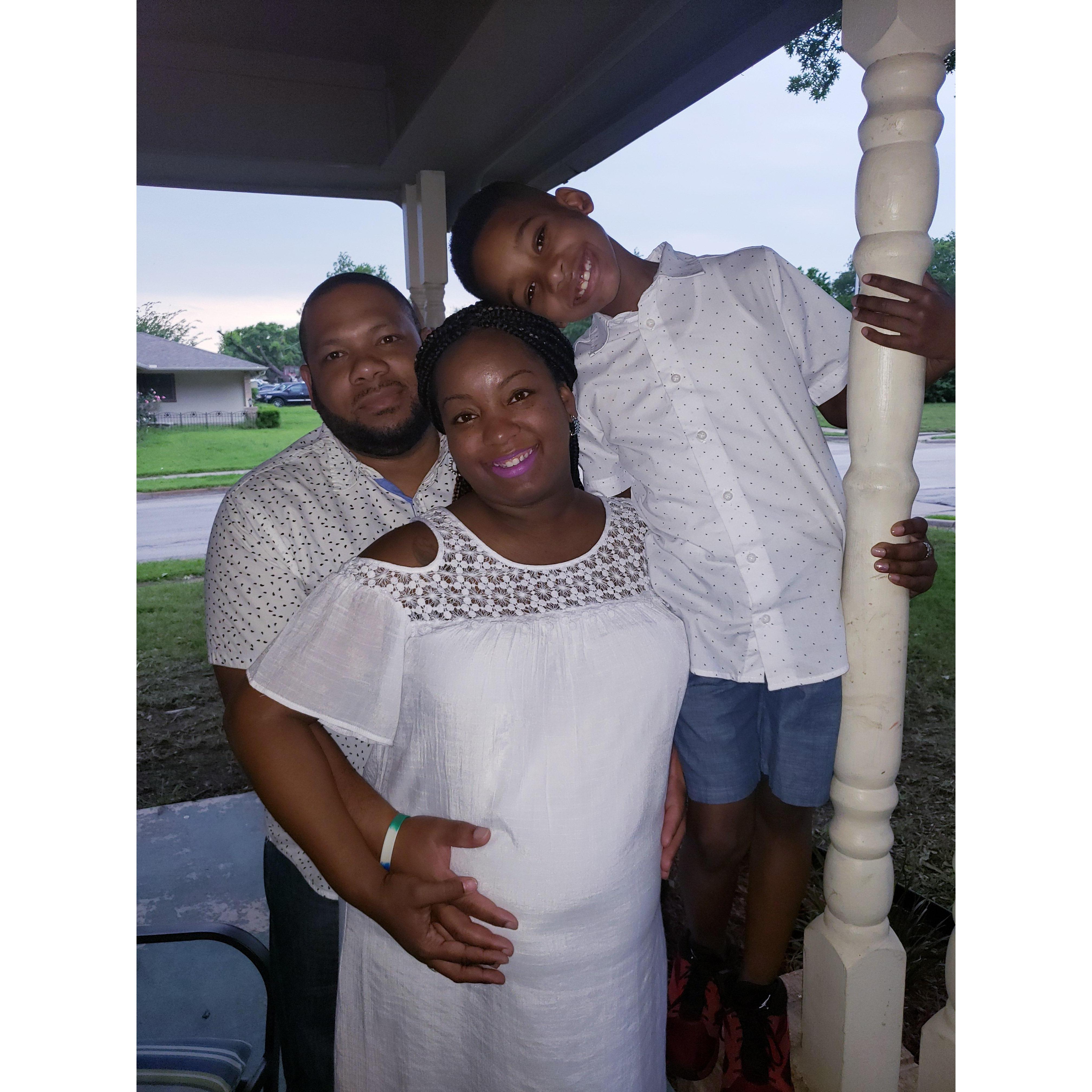 The night before we were induced we took impromptu family pictures