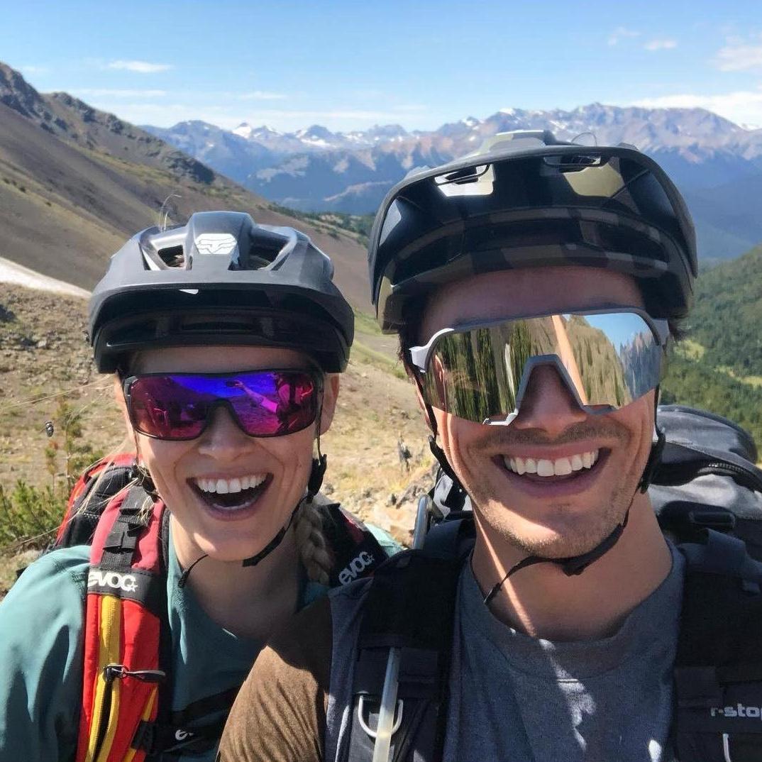 On our overnight mountain bike trip through the Chilcotins - exhausted but happy! // August 2020