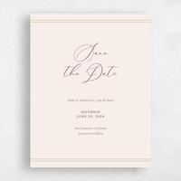Beige Wedding Save the Date - Evora Classic