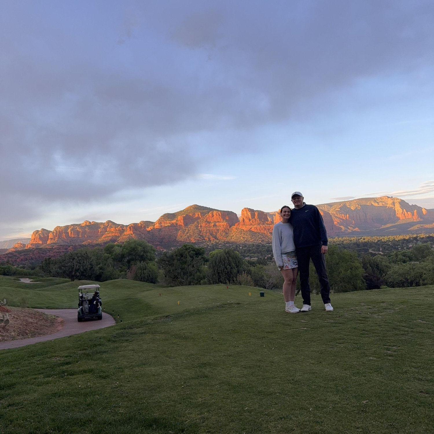 April 2026: Trip to Sedona, Arizona. Sunset golf at Sedona Golf Resort. Pictured is hole no. 10- the most photographed golf hole in the southwest!