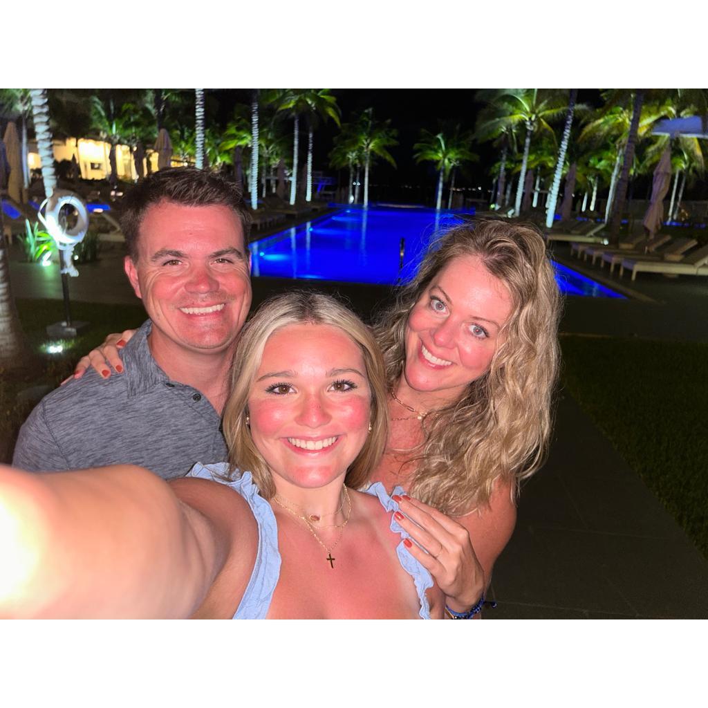 Family trip to Cancun.