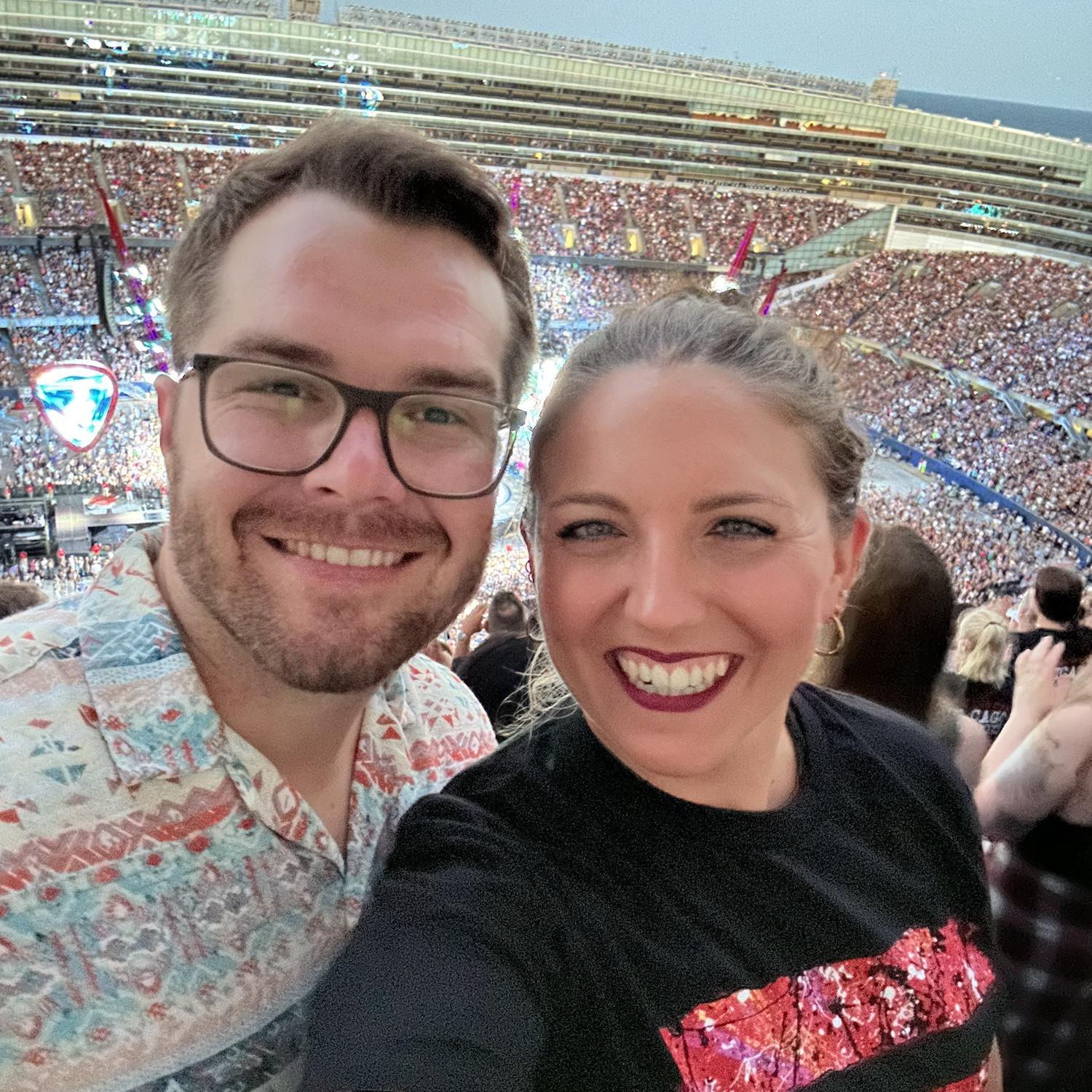 Ed Sheeran at Solider Field, Chicago - Summer 2023 (our seats were the last possible row, talk about nose bleeds…!)