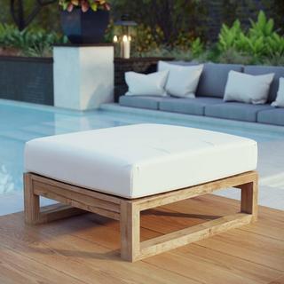 Upland Outdoor Teak Ottoman