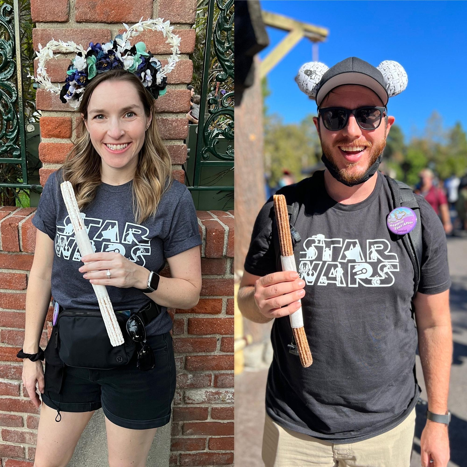 The feature churros were appropriately titled "Bride" and "Groom." Ears were custom made by Jen's friend Meghan!