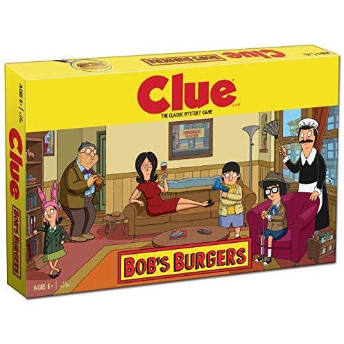 USAOPOLY Clue Bobs Burgers Board Game | Themed Bob Burgers TV Show Clue Game | Officially Licensed Bob's Burgers Game | Solve The Mystery in This Unique Clue take on The Classic Board Game