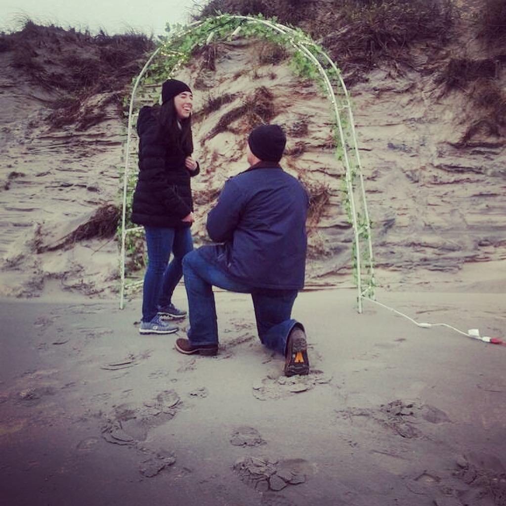 When he proposed and completely surprised me😂