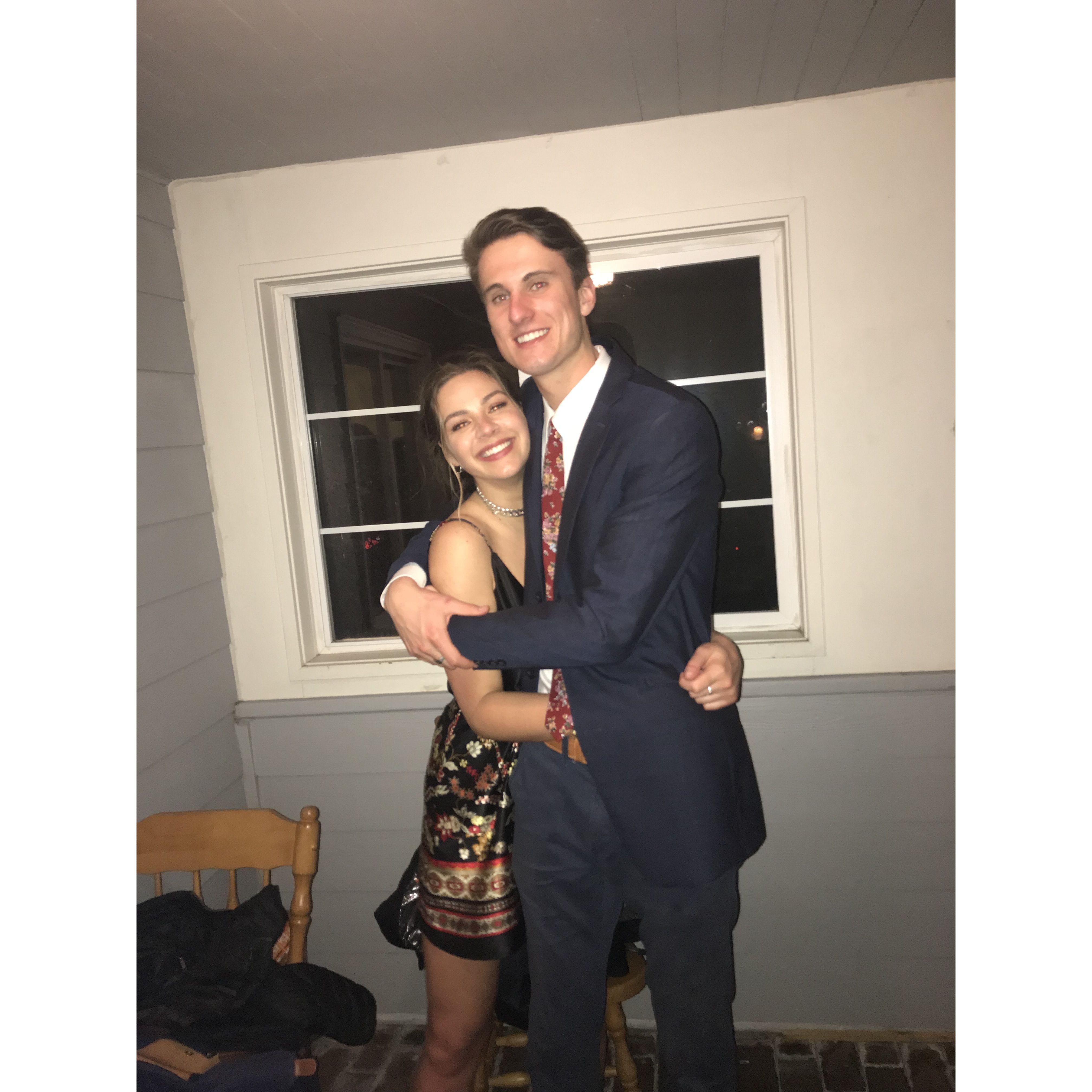 February 2018 - Our very first photo together!