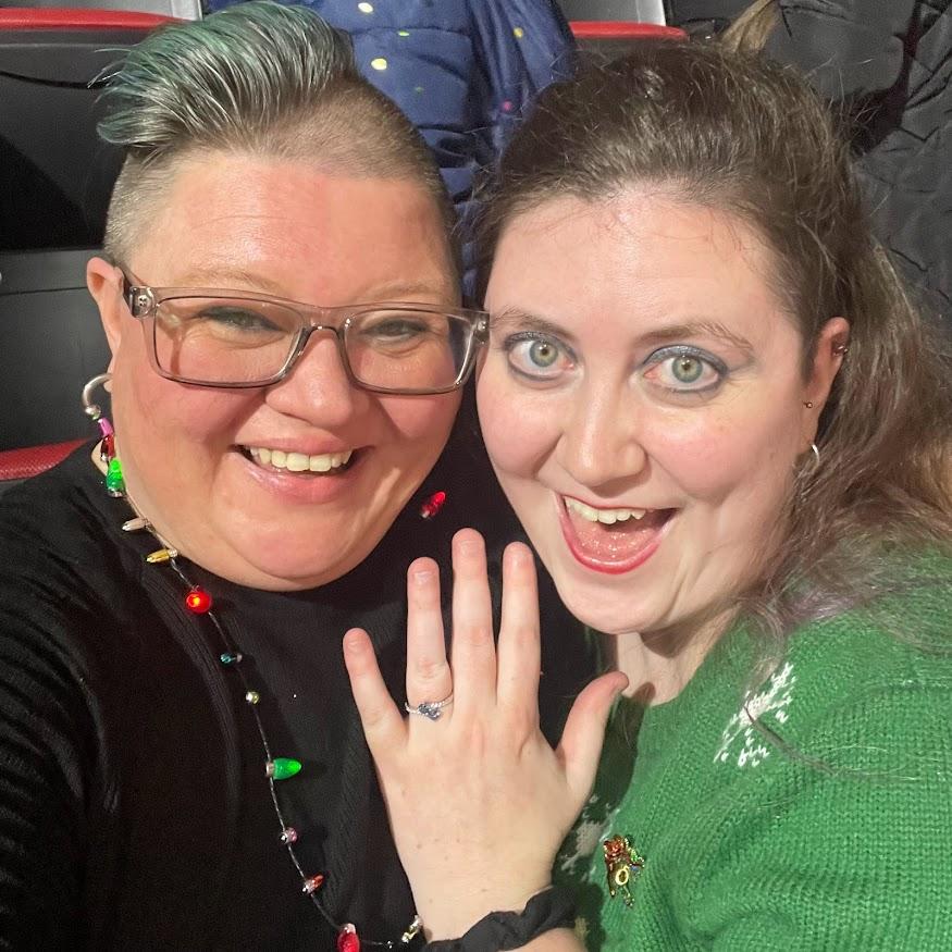 Engaged! At the Pentatonix concert in Peoria [Dec 2022]