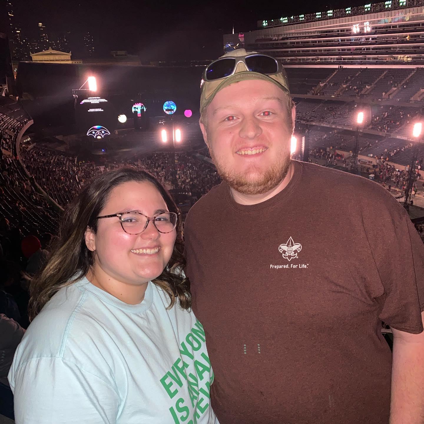 First concert together, Coldplay!