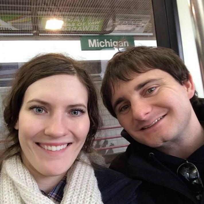 Kimberly's first trip to Downtown Detroit, Michigan December 2014 (Riding the people mover!)