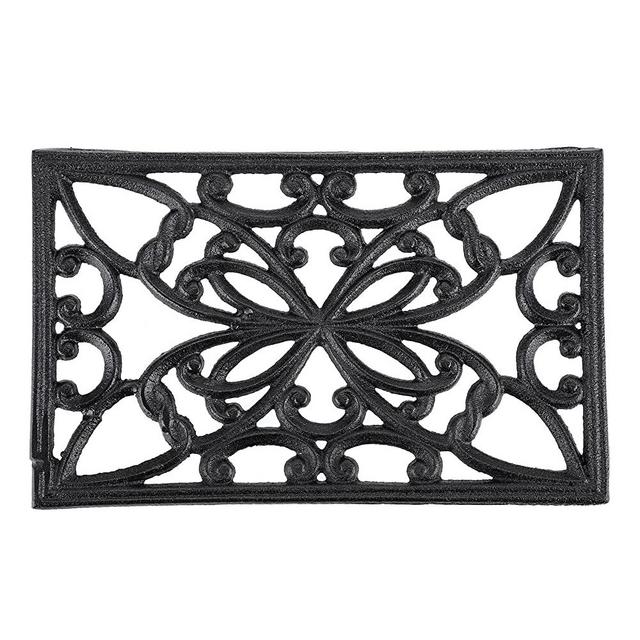Sumnacon Rectangle 10 x 6.1 Inch Cast Iron Trivet - Rustic Heat Resistant Metal Trivet for Hot Dish Pot Pan Teapot, Vintage Sturdy Hot Plate Pad for Kitchen Dining Countertop Table