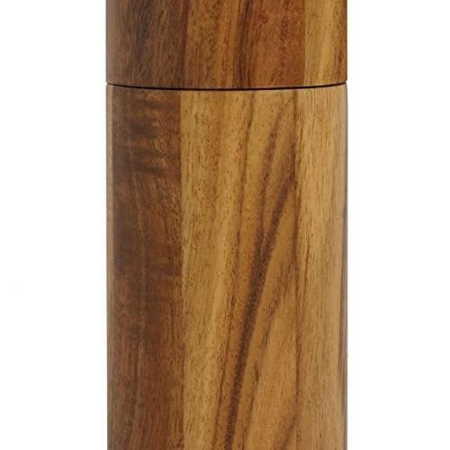 AdHoc Acacia Wood Salt & Pepper Mill, 5.5", Brown