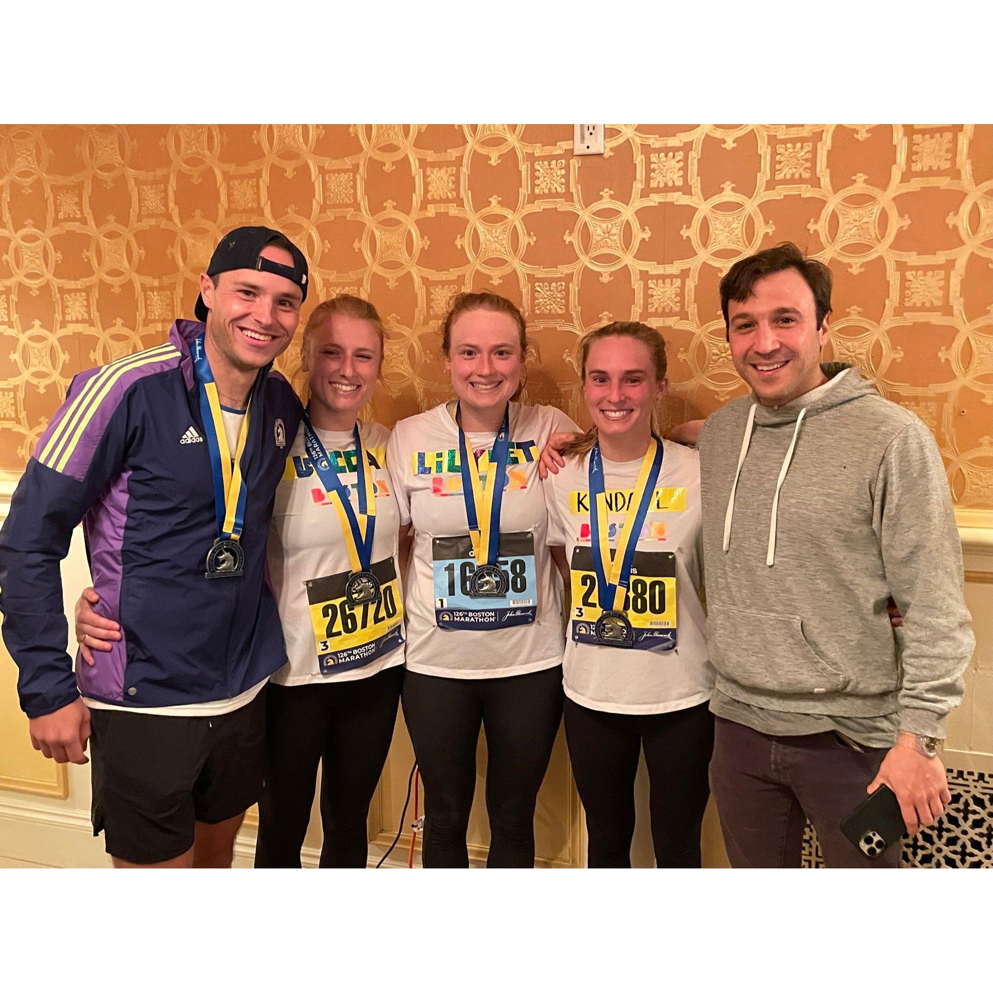 Boston Marathon finishers