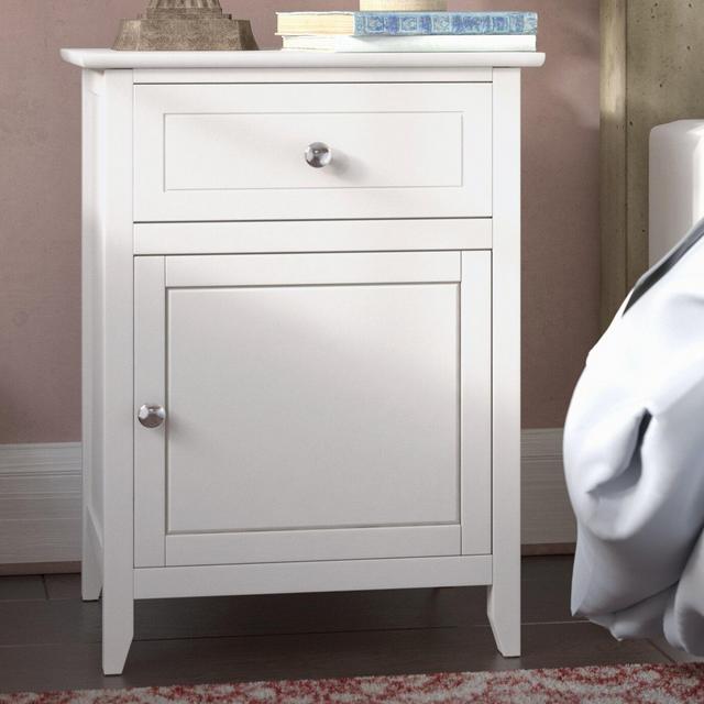 Apolinário 1 - Drawer Nightstand White