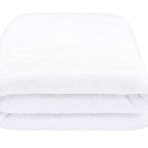 American Soft Linen 100% Cotton Oversized Bath Sheet, 40 in by 80 in Bath Towel Sheet, White