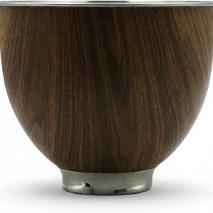 Wood & Stainless Steel 5 Quart Mixer Bowl for KitchenAid