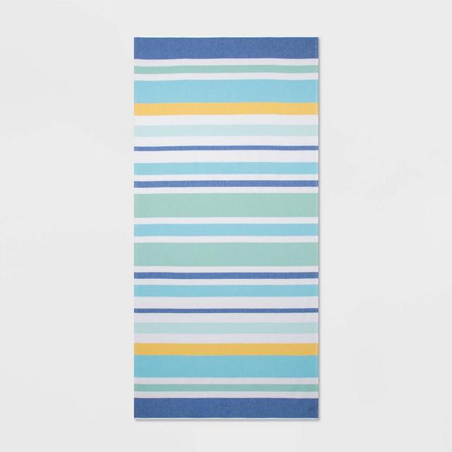 XL Cool Horizontal Striped Beach Towel - Sun Squad™