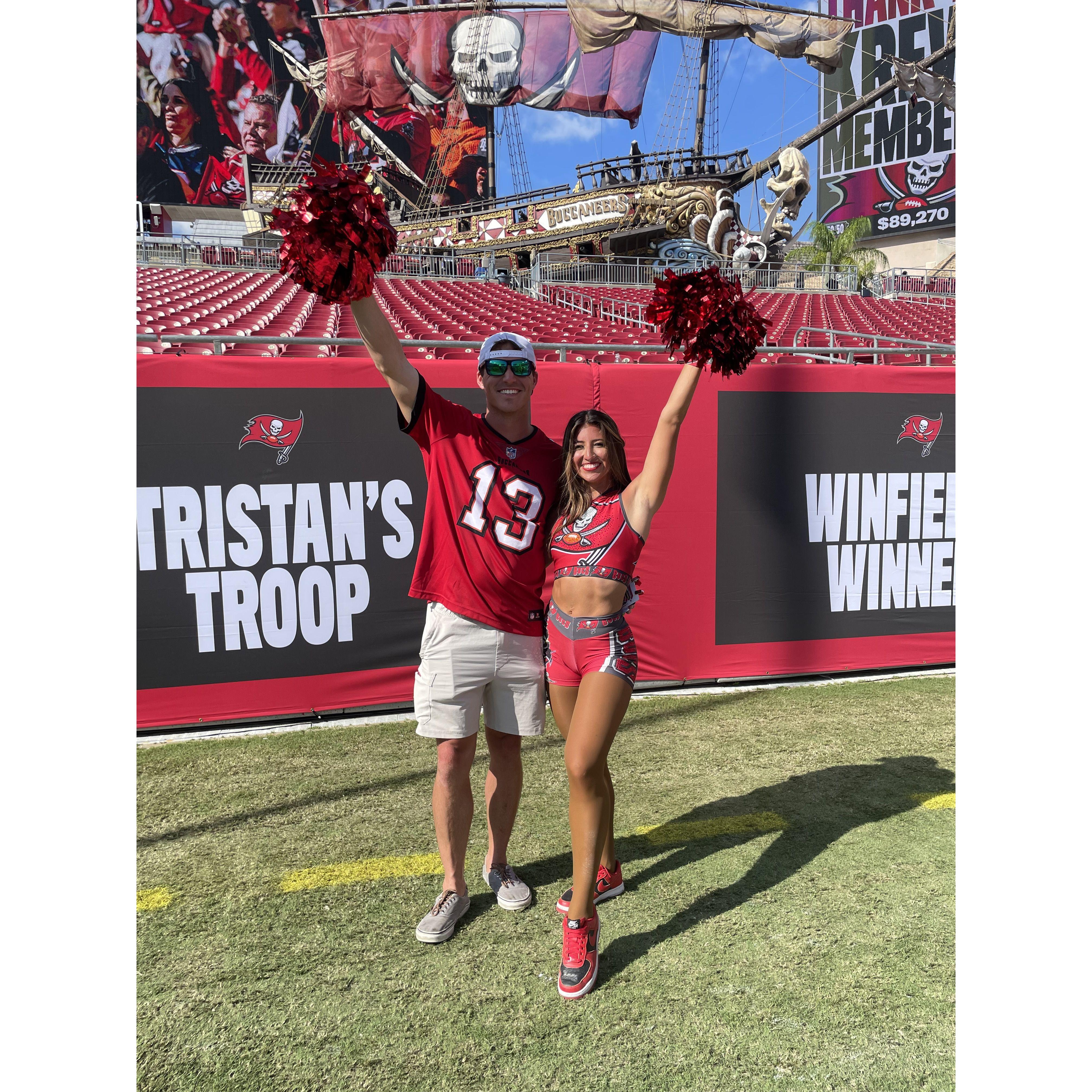 Jon always being Juliana's biggest cheerleader!