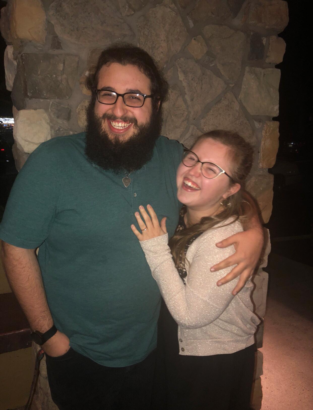 This photo was taken after Theo surprised me on the night of the proposal by having our families meet us at Olive Garden! Oh what a joy it was to get to celebrate with them!