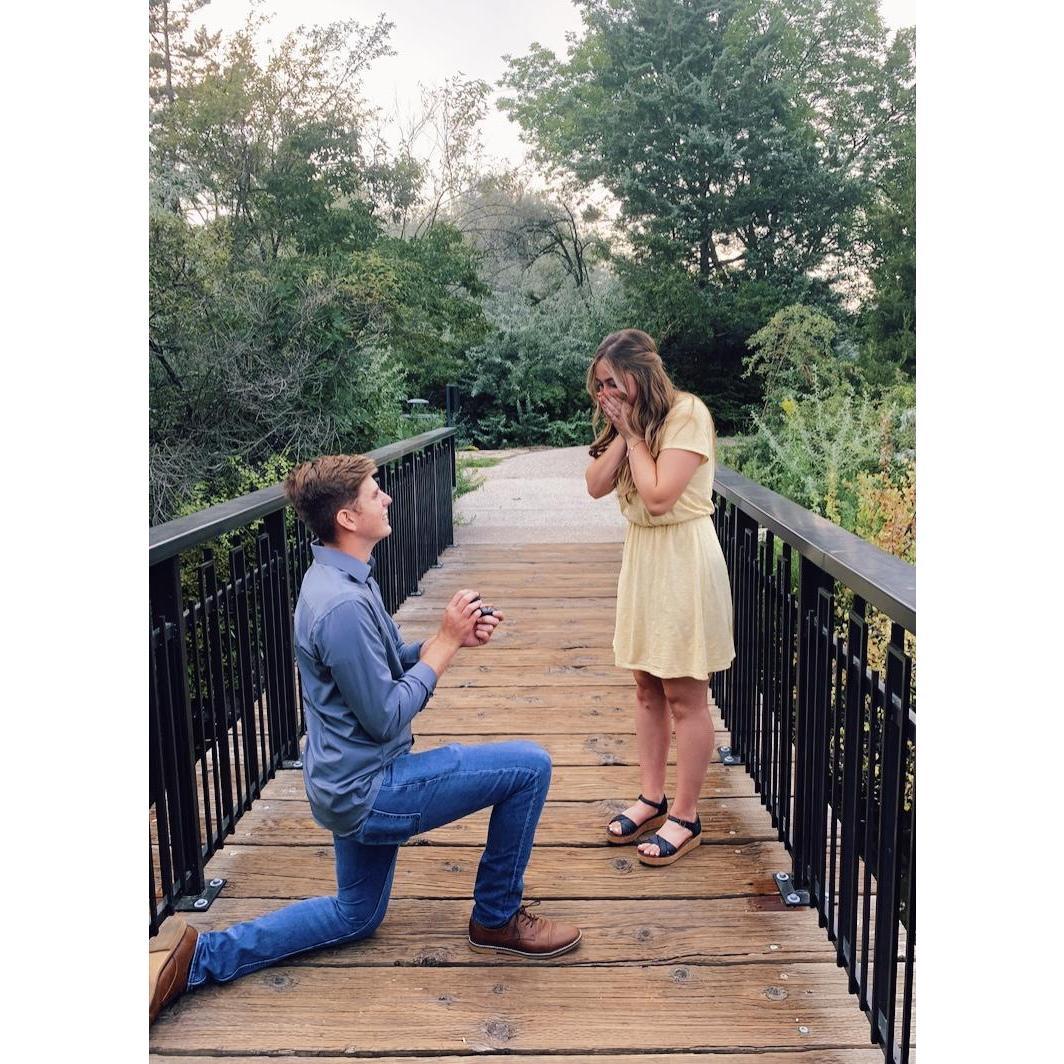 The night we got engaged! August 5th 2021