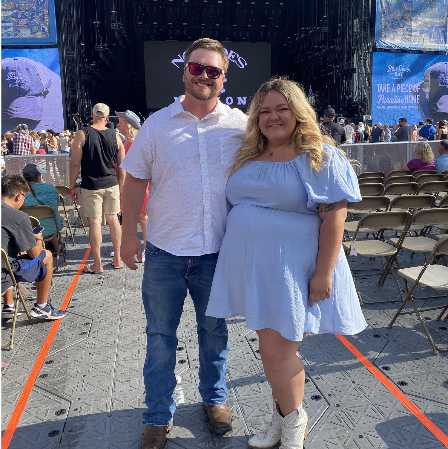Jacob and Allison's 4th time seeing Kenny Chesney.