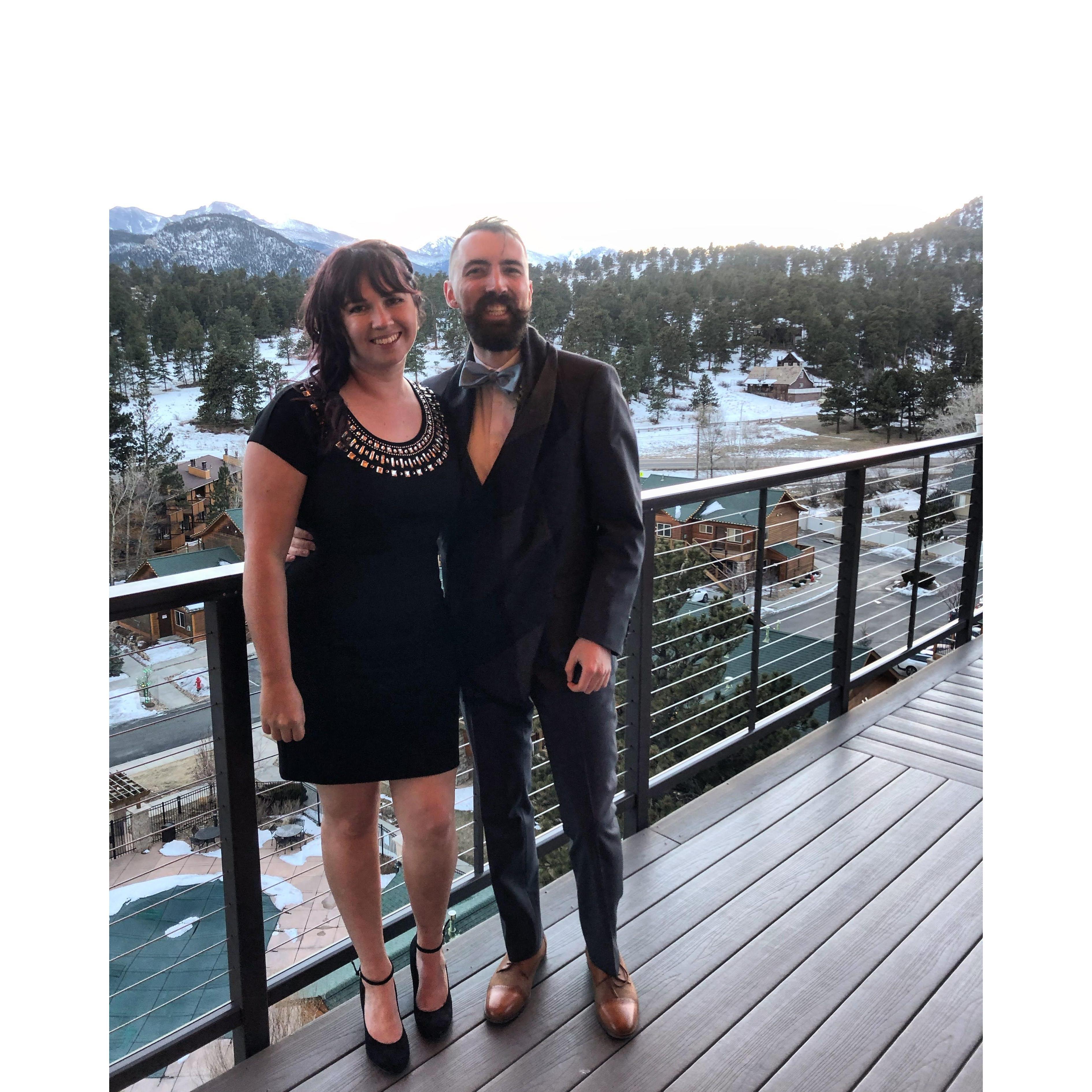 At a wedding in early 2020