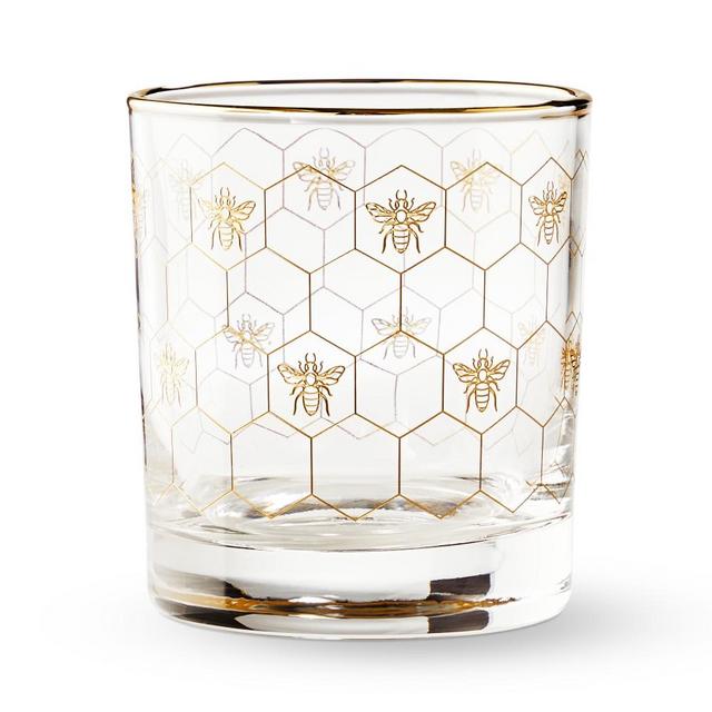 Honeycomb Double Old-Fashioned Glasses, Set of 4