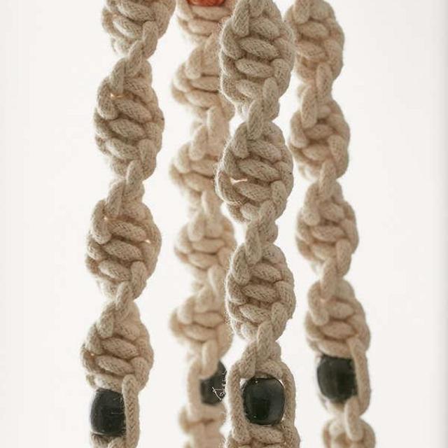 Iris Macrame Hanging Planter