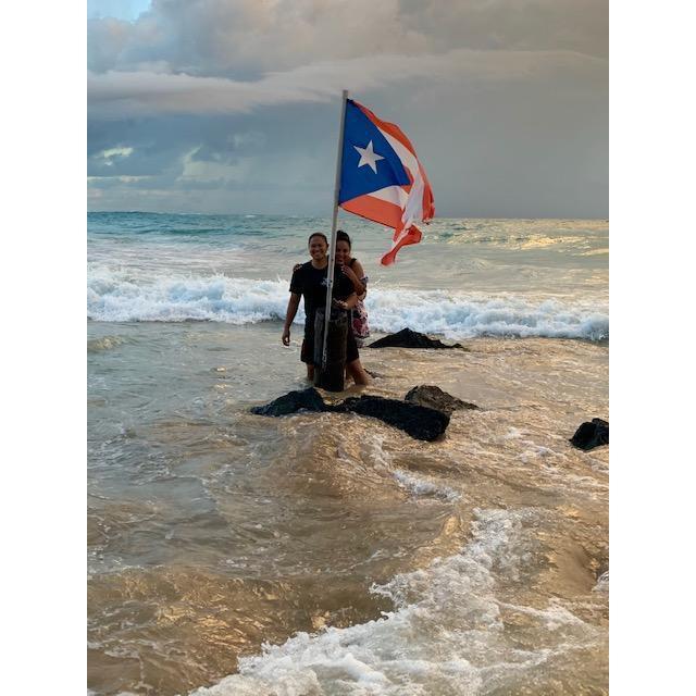 Blanca and I love Puerto Rico because of the islands beautiful beaches.