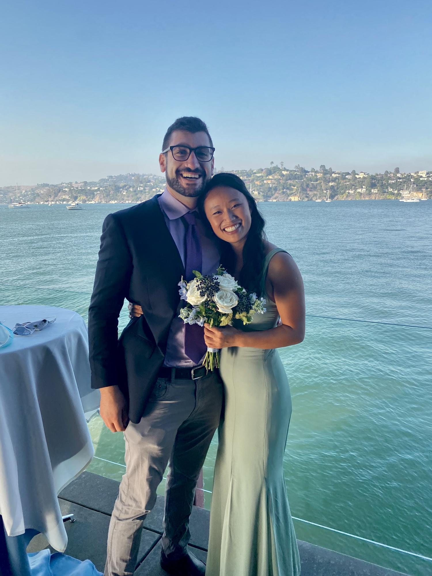 Right before we tore up the dance floor at Maria’s sister Deanna’s wedding!