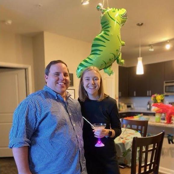 Our first picture together! Celebrating Madison's birthday in Greenville, SC in August 2020.