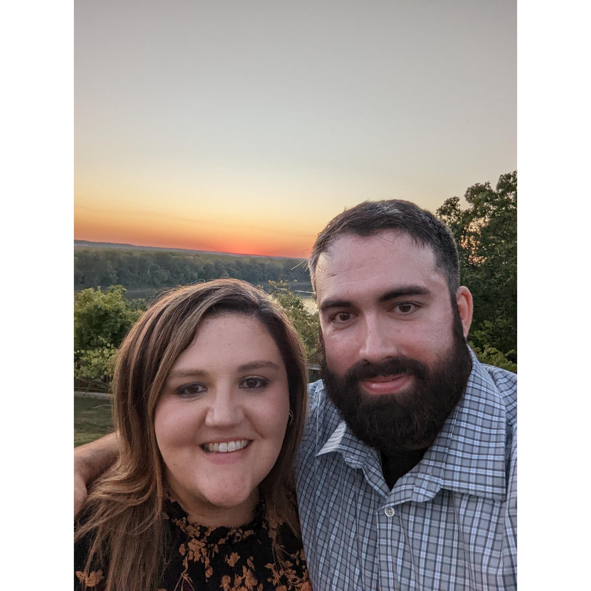 Sunset at a friend's wedding.