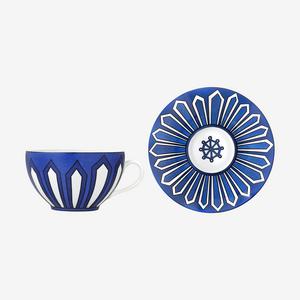 Bleus d'Ailleurs breakfast cup and saucer