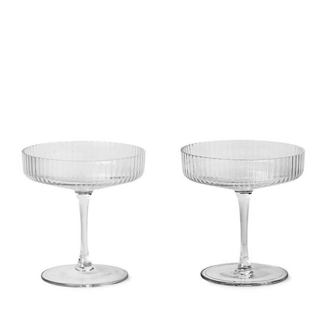 Ripple Champagne Saucer Set Of 2 in Various Colors