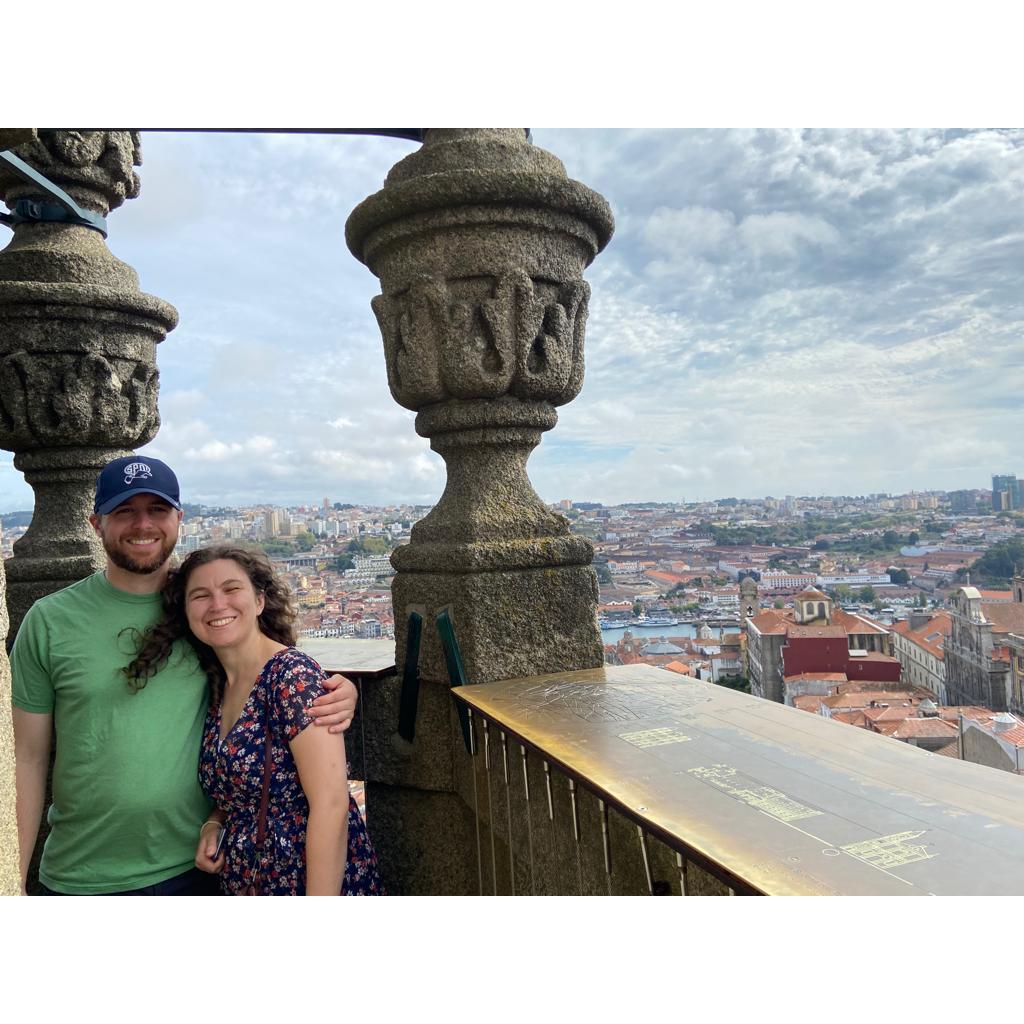 On top of Church of the Clerics Tower in Porto 2023
