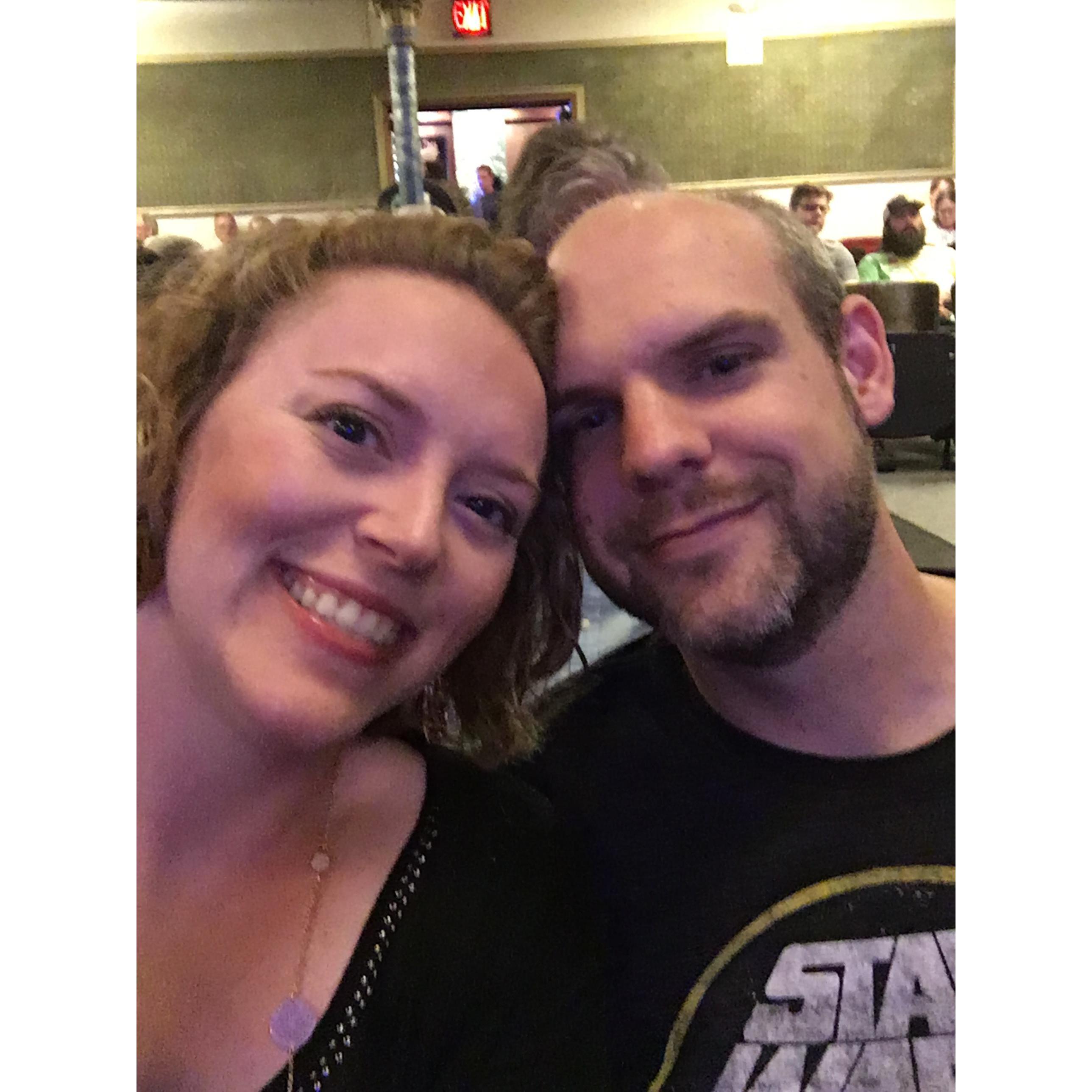 Our first concert together, Led Zepagain, a Led Zeppelin cover band.